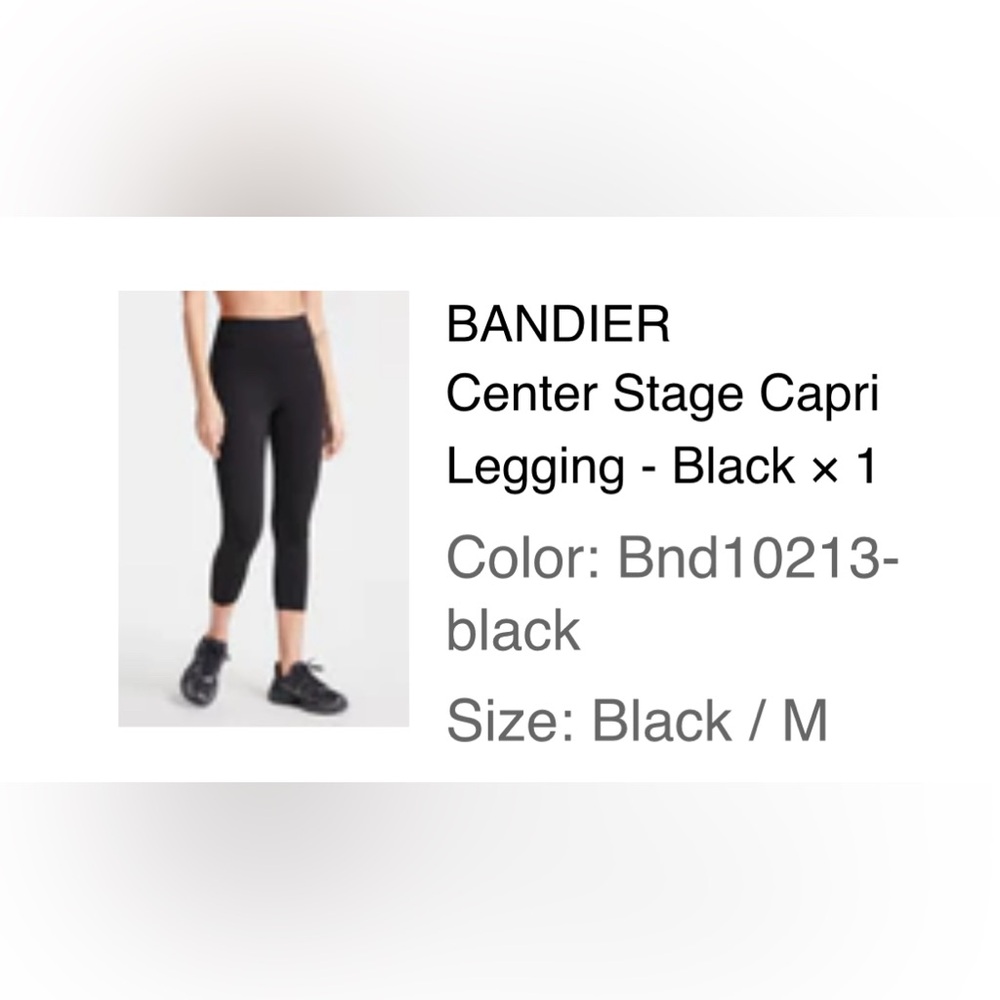 Bandier Black Leggings